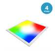 LED paneel RGBWWW, RGB + Warmwit tot Daglichtwit, doos 4 stuks