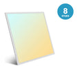 LED Paneel 600x600, 3CCT schakelbaar warmwit-koelwit-daglichtwit, doos 8 stuks