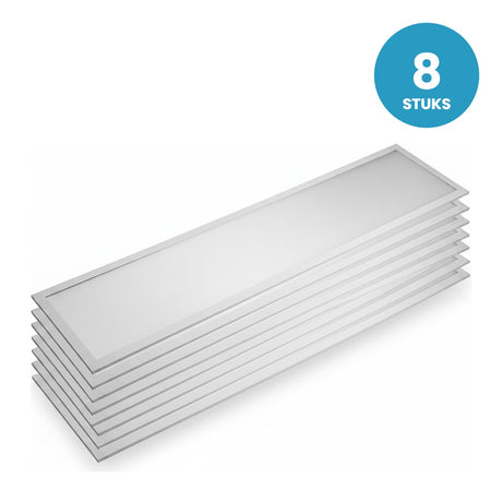 LED Paneel 300x1200 5000lm 25W/18W, CRI80, 8 stuks, 230V