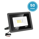 LED Schijnwerper 10W, 1.000 lm, 120° Breedstraler, IP66, Buitenlamp & Gevelverlichting