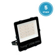 LED Schijnwerper 150W, 90°, IP66, Terrein- & Gevelverlichting, Set van 5