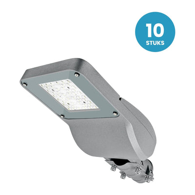 LED Straatverlichting 30W 3900lm, Warmwit 3000K, IP65, 10 stuks, 230V