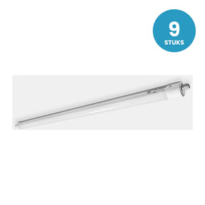 LED Tri-proof Armatuur, Koppelbaar, IP65 IK10, 9 stuks, 230V