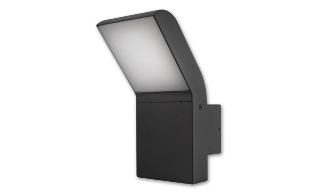 Buitenlamp Clark zwart RAL 7021 | LED 12W - 550 Lumen | koelwit 4000K | waterdicht IP54 - LEDPLANET.NL