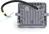 Buitenlamp grijs | LED bouwlamp 10W=90W schijnwerper | koelwit 4000K - 90° lichthoek | waterdicht IP65 - LEDPLANET.NL