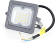 Buitenlamp grijs | LED bouwlamp 10W=90W schijnwerper | koelwit 4000K - 90° lichthoek | waterdicht IP65 - LEDPLANET.NL