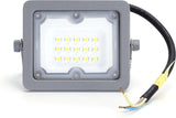 Buitenlamp grijs | LED bouwlamp 10W=90W schijnwerper | koelwit 4000K - 90° lichthoek | waterdicht IP65 - LEDPLANET.NL
