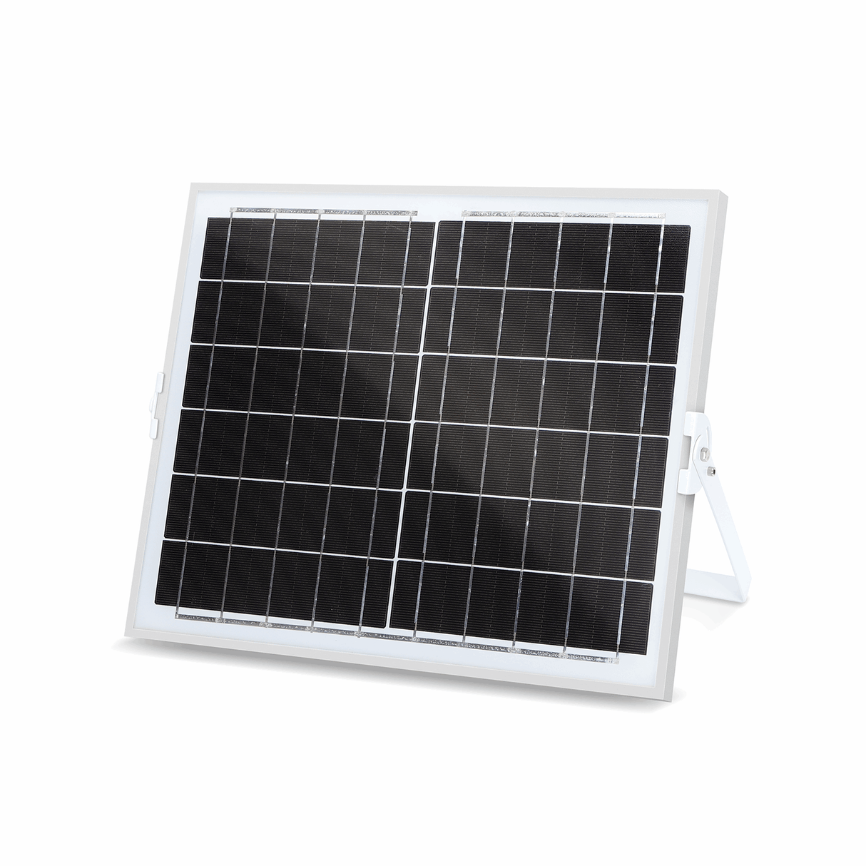 Buitenlamp grijs met zonnepaneel | LED bouwlamp 100W~1200 Lumen schijnwerper + afstandsbediening | daglichtwit 6500K - 90° lichthoek | waterdicht IP65 - LEDPLANET.NL
