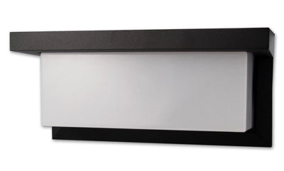Applique extérieure Lago noire RAL 9004 | LED 12 W - 840 lumens | blanc froid 4000 K | étanche IP54 - LEDPLANET.NL