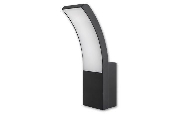 Buitenlamp Loreto zwart RAL 7021 | LED 9W - 500 Lumen | koelwit 4000K | waterdicht IP54 - LEDPLANET.NL
