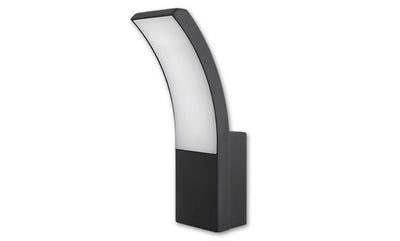 Buitenlamp Loreto zwart RAL 7021, LED 9W, 500 Lumen, koelwit 4000K, waterdicht IP54