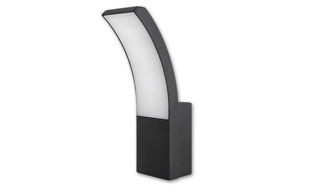 Buitenlamp Loreto zwart RAL 7021 | LED 9W - 500 Lumen | koelwit 4000K | waterdicht IP54 - LEDPLANET.NL