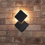 Außenleuchte mit Lichtquelle - Wandleuchte - 1200lm 2700K - Grau