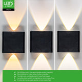 Außenleuchte mit Lichtquelle - Wandleuchte - 170lm 2000K/2700K/4000K - Schwarz - IP65