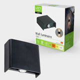 Außenleuchte mit Lichtquelle - Wandleuchte - 170lm 2000K/2700K/4000K - Schwarz - IP65