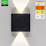 Außenleuchte mit Lichtquelle - Wandleuchte - 170lm 2000K/2700K/4000K - Schwarz - IP65