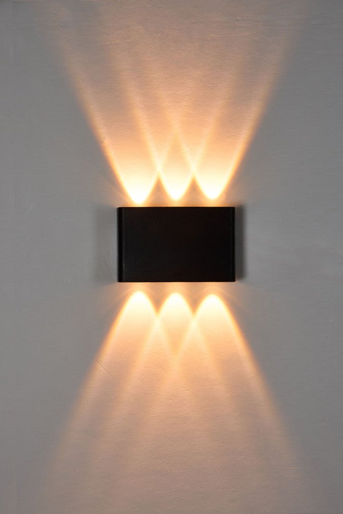 Außenleuchte mit Lichtquelle - Wandleuchte - 450lm 2000K/2700K/4000K - Schwarz - IP65