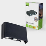 Außenleuchte mit Lichtquelle - Wandleuchte - 450lm 2000K/2700K/4000K - Schwarz - IP65