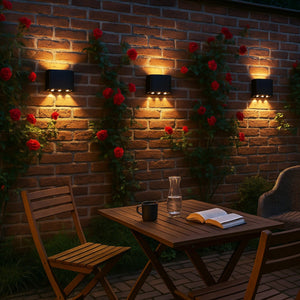 LED Wall Lamp Outdoor 450 Lumen - 5W - 2000K/2700K/4000K - Up Down - IP65 - Black