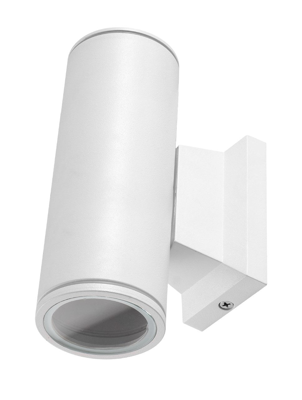 Buitenlamp rond wit | dubbele GU10 lampvoet voor twee spots | waterdicht IP65 - LEDPLANET.NL