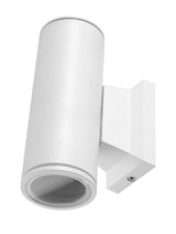 Buitenlamp rond wit | dubbele GU10 lampvoet voor twee spots | waterdicht IP65 - LEDPLANET.NL
