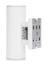 Buitenlamp rond wit | dubbele GU10 lampvoet voor twee spots | waterdicht IP65 - LEDPLANET.NL