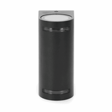 Buitenlamp rond zwart | dubbele GU10 lampvoet voor twee spots | waterdicht IP54 - LEDPLANET.NL