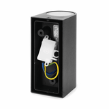 Buitenlamp rond zwart | dubbele GU10 lampvoet voor twee spots | waterdicht IP54 - LEDPLANET.NL