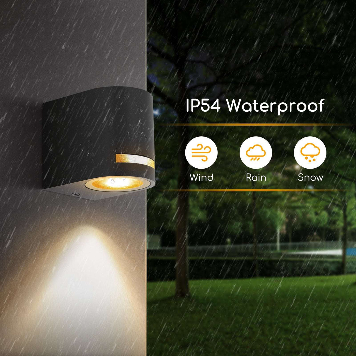 Buitenlamp rond zwart | enkele GU10 lampvoet voor één spot | waterdicht IP54 - LEDPLANET.NL