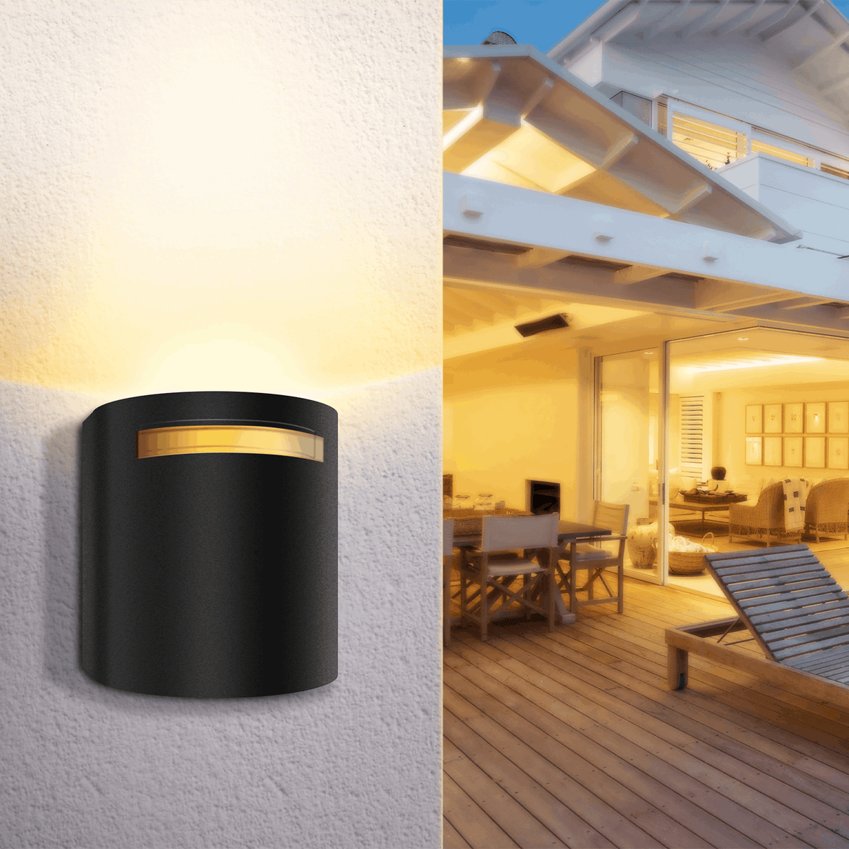 Buitenlamp rond zwart | enkele GU10 lampvoet voor één spot | waterdicht IP54 - LEDPLANET.NL