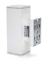 Buitenlamp vierkant wit | dubbele GU10 lampvoet voor twee spots | waterdicht IP65 - LEDPLANET.NL