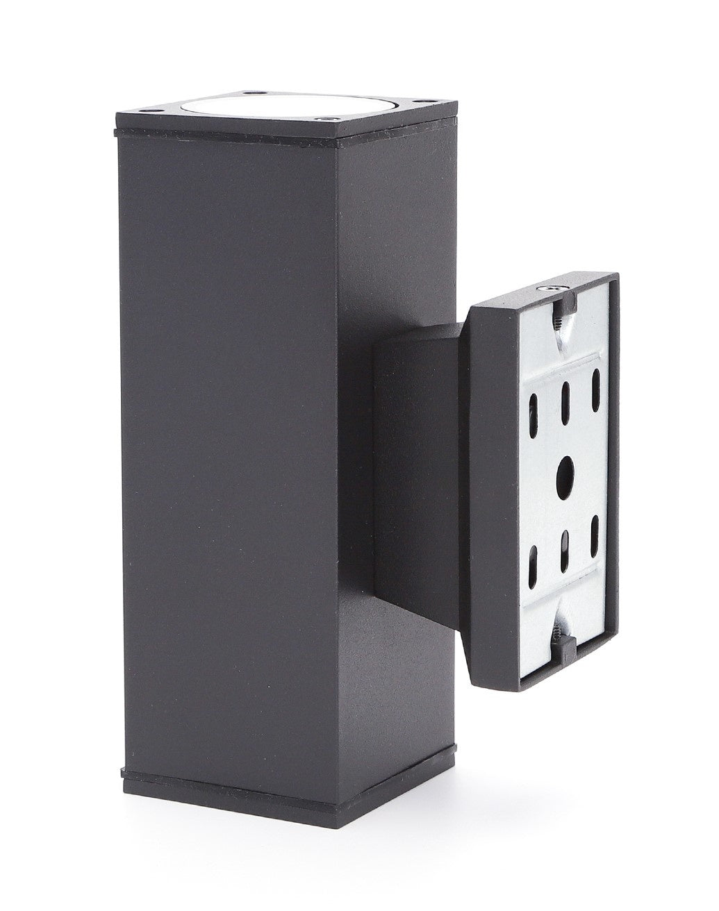 Buitenlamp vierkant zwart | dubbele GU10 lampvoet voor twee spots | waterdicht IP65 - LEDPLANET.NL