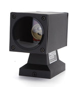 Buitenlamp vierkant zwart | enkele GU10 lampvoet voor één spot | waterdicht IP65 - LEDPLANET.NL