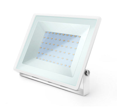 Weiße Außenleuchte | LED 50W=450W Flutlicht | Kaltweiß 4000K | wasserdicht IP65 - LEDPLANET.NL