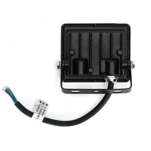 LED outdoor lamp cool white 4000K - 10W 900 lumens - IP65 waterproof - black