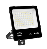 LED Schijnwerper 100W 9600lm IP66 met bewegingssensor voor buitenlampen bewegingssensor