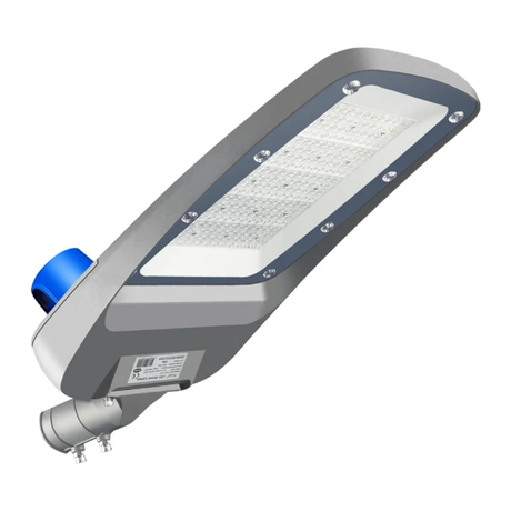 2× 200W straatlamp met sensor + 2 muuradapters