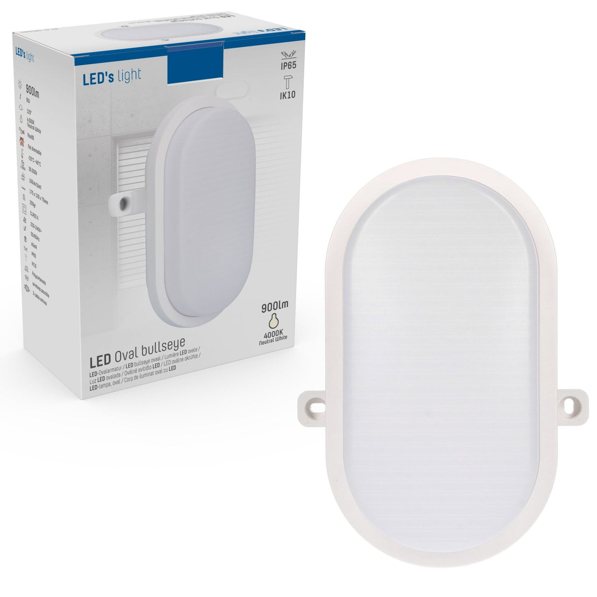 Bull Eye Deckenleuchte Wandleuchte - IP65 Wasserdicht - für Innen und Außen - 18 cm