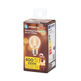 Kogellamp E27 dimbaar flame warmwit | G45 LED 4W~400Lm=38W halogeen verlichting | amber glas - 2200K