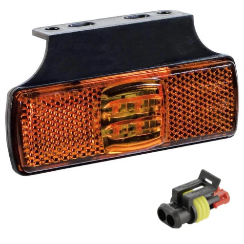 LED-Begrenzungsleuchte gelb | 12-36 V | 50 cm Kabel | AMP-Anschluss | M10MV-150A-AMP