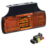 LED-Begrenzungsleuchte gelb | 12-36 V | 50 cm Kabel | AMP-Anschluss | M10MV-150A-AMP