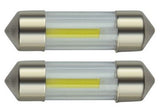 C5W autolamp 2 stuks | LED festoon 31mm | COB daglichtwit 6500K | 24 Volt - 2 Watt