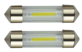 C5W autolamp 2 stuks | LED festoon 36mm | COB warmwit 3000K | 12 Volt - 2 Watt