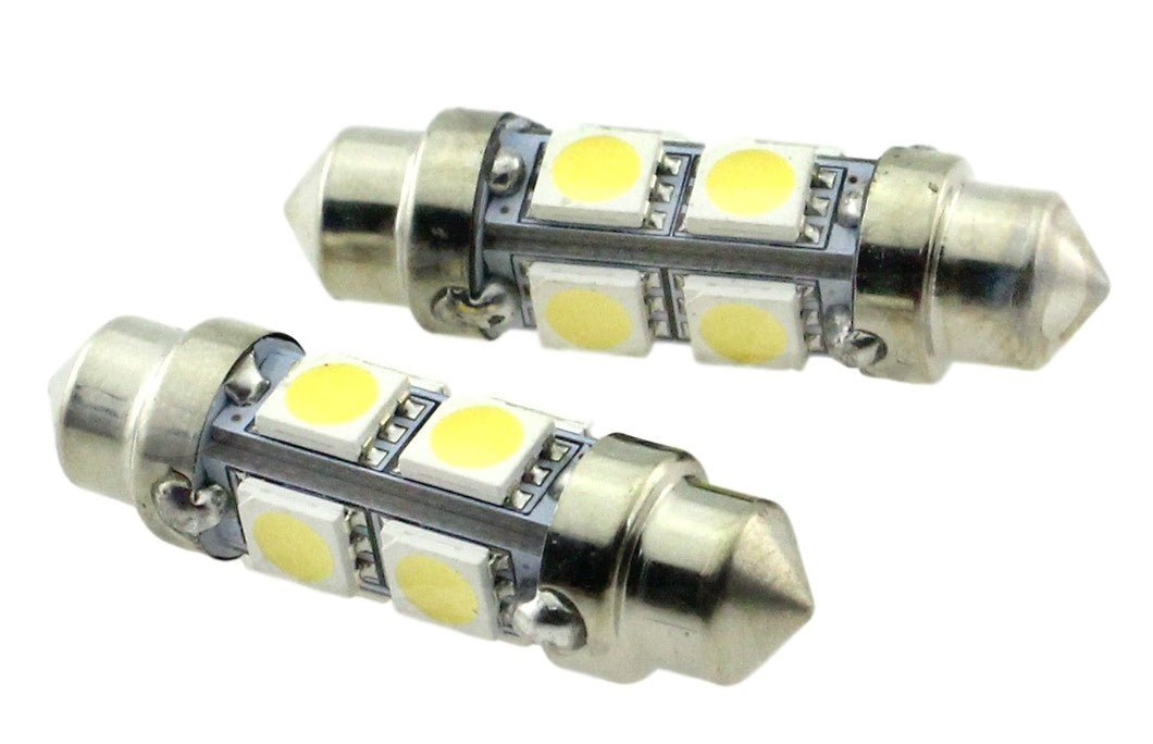 C5W Autolampe 2 Stück | LED-Girlande 39mm | 8-SMD Tageslichtweiß 6000K | 12 Volt – 2,2 Watt