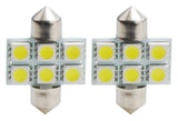 C5W autolamp 2 stuks 31mm wit | LED festoon SV8.5 1.44W - 12V DC - LEDPLANET.NL