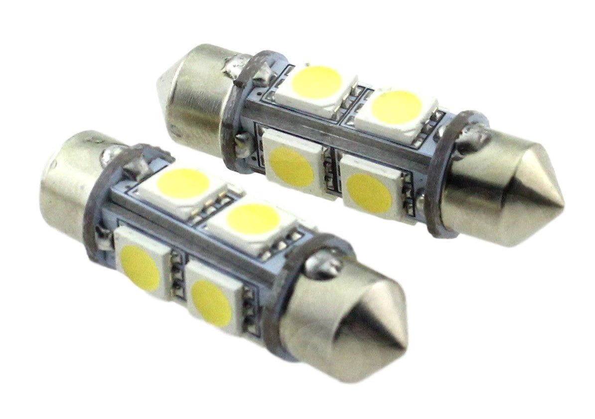 C5W autolamp 2 stuks | LED festoon 36mm | 8 - SMD daglichtwit 6000K | 12 Volt - 2.2 Watt - LEDPLANET.NL