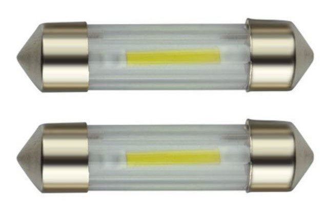 C5W autolamp 2 stuks | LED festoon 36mm | COB daglichtwit 6500K | 24 Volt - 2 Watt - LEDPLANET.NL