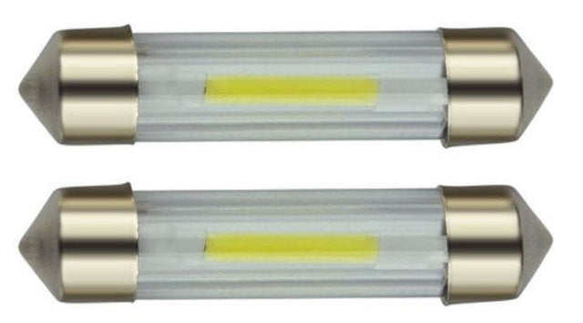 C5W autolamp 2 stuks | LED festoon 39mm | COB daglichtwit 6500K | 24 Volt - 2 Watt - LEDPLANET.NL