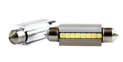 C5W LED festoon 42mm CAN-BUS, daglichtwit 6000K, 8-SMD heatsink, 2.3W, 12V, 2 stuks