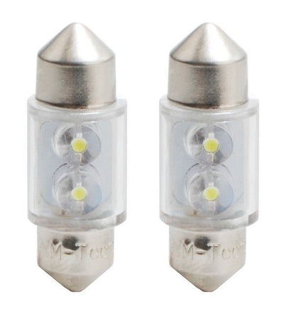 C5W LED festoon 31mm, SV8.5, wit, 0.13W, 12V, 2 stuks